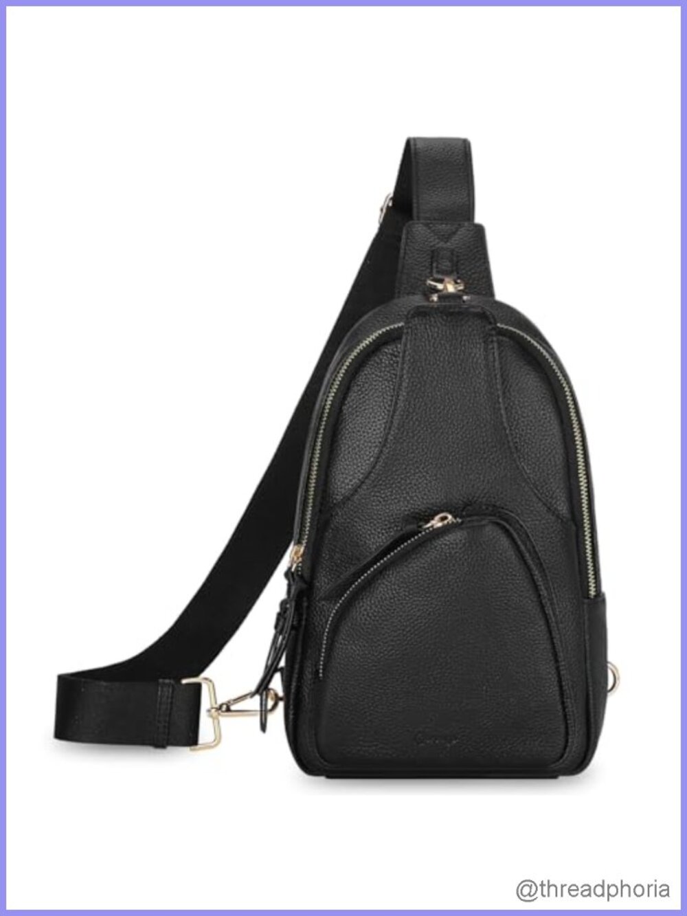 Leather Crossbody Sling Bag Travel Anti Theft Chest Bag